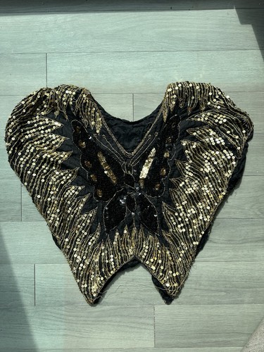 Vintage 80s black - vintage, sequin