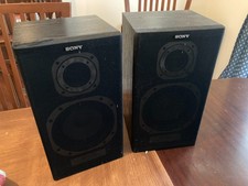 2x SONY Speakers SS-A70E Vintage 80W BLACK