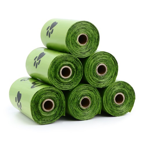 Scented dog poop bags rolls - poop,