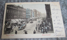 Antique Postcard :  Market Street - Manchester   1902