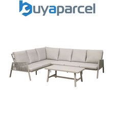 Sealey DG57 Dellonda Fusion Aluminium Outdoor Corner Sofa & Coffee Table Set 4pc