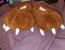 Joules X Gruffalo Feet Costume Slippers - Kids Large Size 1/2 Vgc