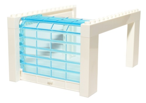 Lego white garage - white,