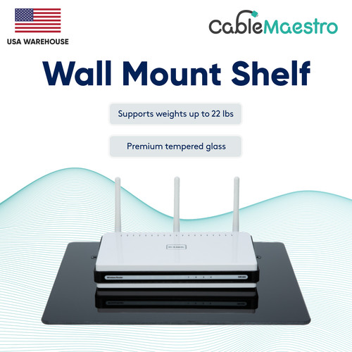 Wall mount shelf cable box - shelf,