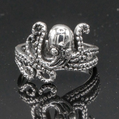 Kraken ring octopus biker - ring,
