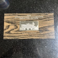 General INTERNATIONAL LOCOMOTIVE FRANKLIN MINT train SILVER INGOT  PROOF
