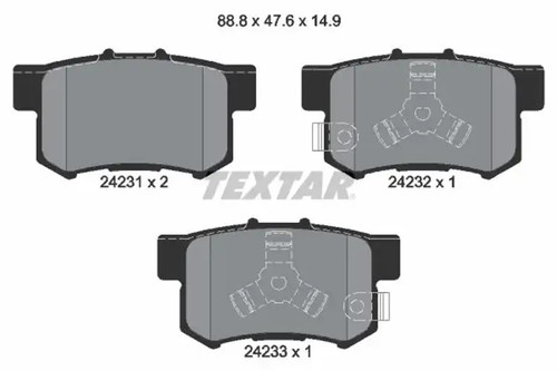 Brake pads 2423101 textar for - 2423101,
