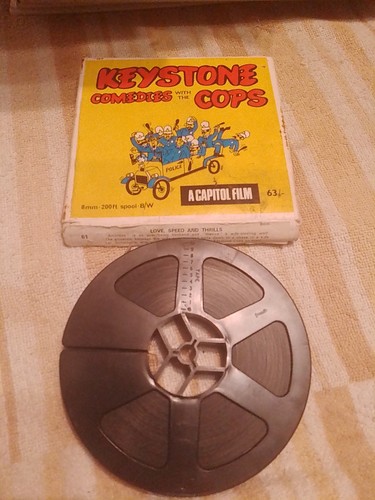 Keystone cops 8mm black - cops,