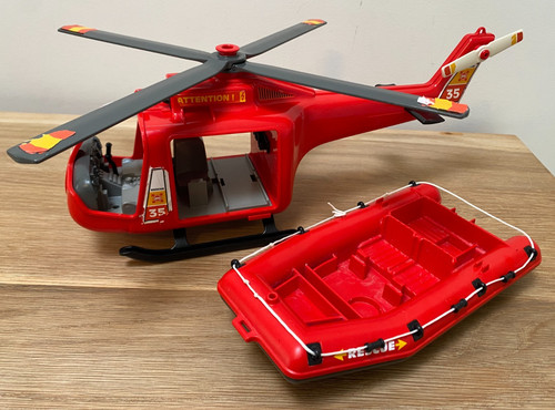 Helicopter boat from - helicopter,