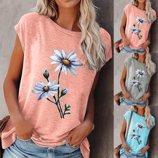 Womens Floral T-Shirt Tunic