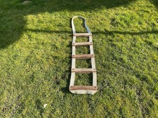 Canvas And Hardwood Folding boat boarding ladders