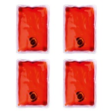 4 X Red Heats In A Click Reusable Small Heat Pads Hand Warmers Pocket Kids