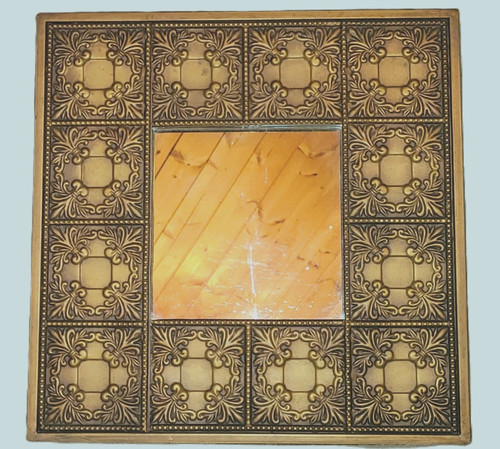 Pressed metal wall mirror - pressed,