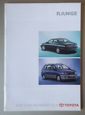 TOYOTA RANGE orig 1996 UK Mkt Sales Brochure - MR2 Celica Paseo Land Cruiser etc