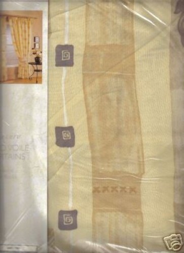 Luxury lined voile curtains - voile,