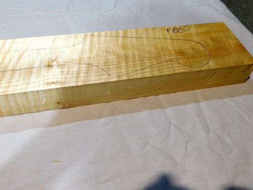 Flame maple neck - maple, for