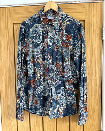 Men paisley button up - paisley, button-up