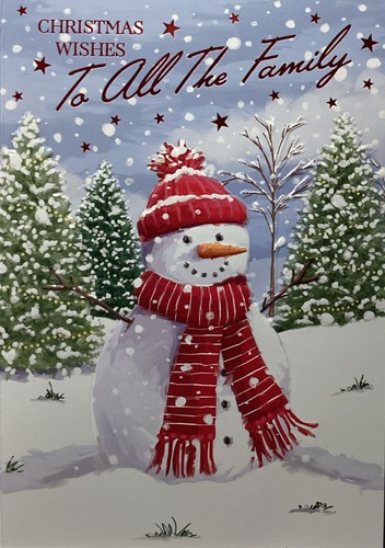 All the family christmas - family, card