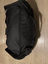 Black Wheeled Travel Holdall Bag Lightweight Luggage Cabin Suitcase