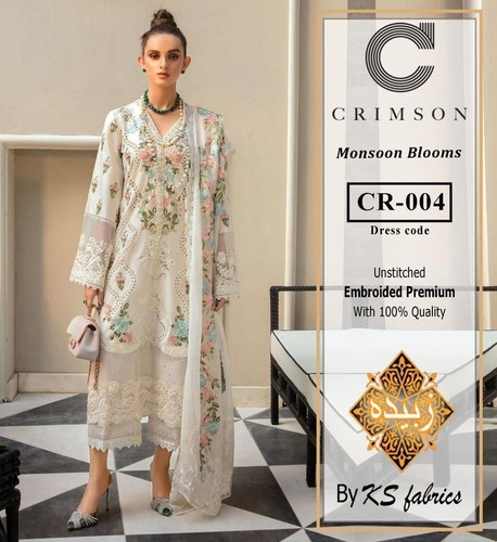 Crimson luxury chikankari - crimson,