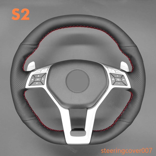 Genuine leather steering wheel - steering,