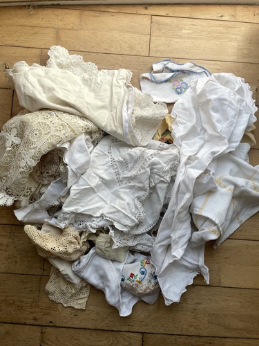Vintage antique linen - x,