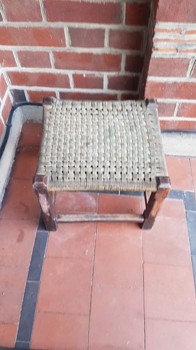 Vintage wooden milking stool - vintage,