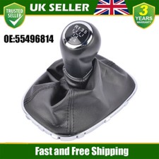 For Vauxhall Corsa E Adam 5 Speed Manual Gear Lever Gearshift Knob 55496814