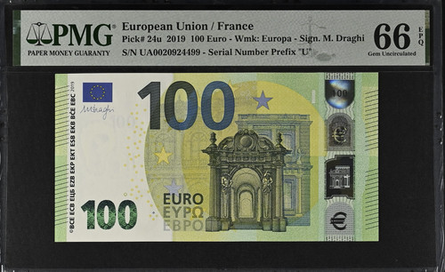 Gem unc 100 euro - france, 1