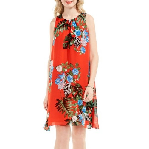 Vince camuto floral round neck - camuto,