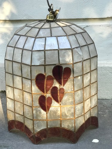 Large vintage capiz shell - large,