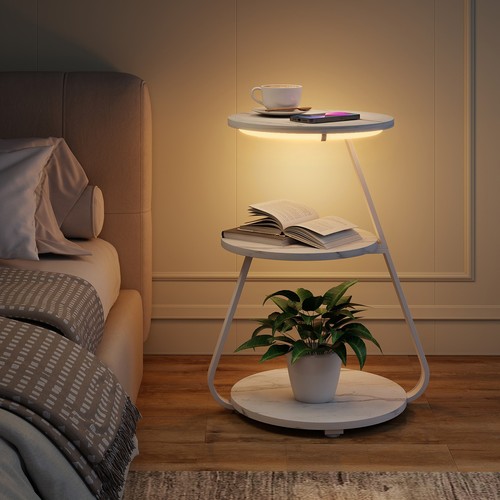 Tier sofa side - 3-tier, table