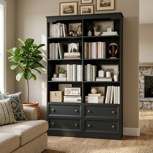 Bookcase tier storage - 6,