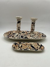 Early Mason’s Ironstone Imari style candlestick set Z1