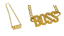 Gold BOSS Chain Necklace