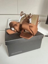 Brown Satin Ego Heels