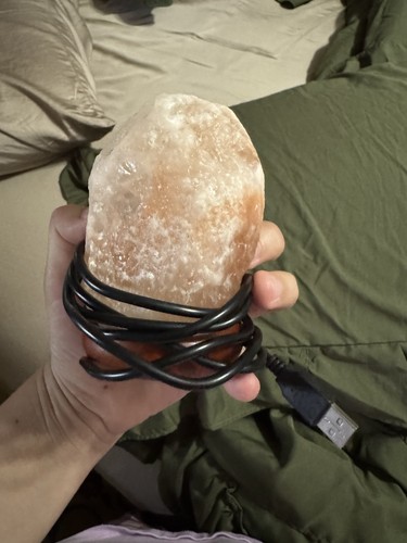 Himalayan salt lamp - salt, lamp.