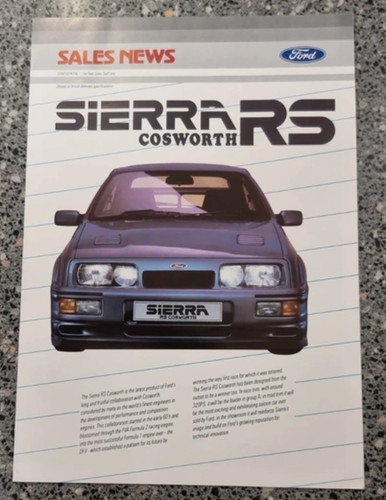 Rare ford bulletin announcing - bulletin,