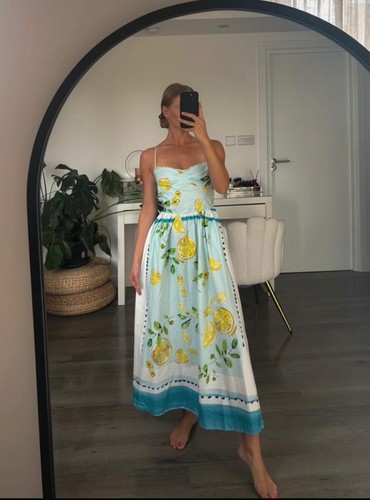Zara lemon print - zara, long