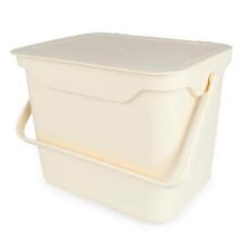 Cream 5L Kitchen Compost Caddy/Food Recycling Waste Bin – 5 Litre