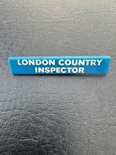 London Country NBC Bus Coach Inspector Lapel Jacket Uniform Hat Cap Badge