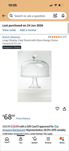 Glass display stand large - glass,