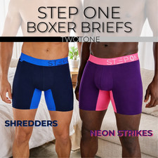 STEP ONE New Mens Boxer Briefs