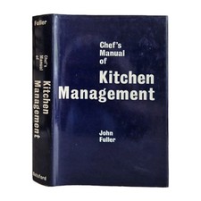 Chef's Manual Of Kitchen Management By John Fuller 1974 3rd Edition HC DJ