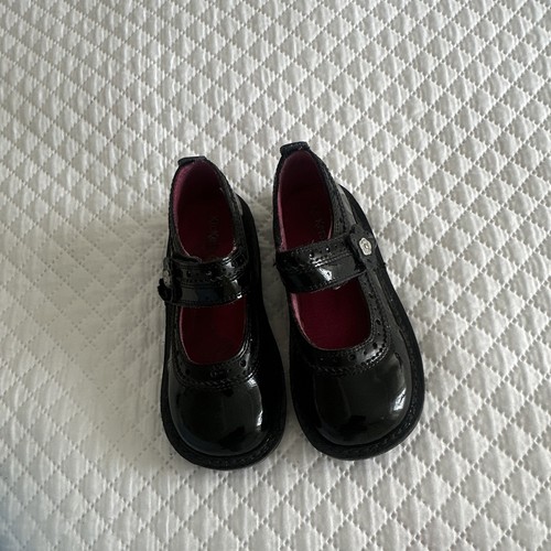 Kickers black patent leather - black,