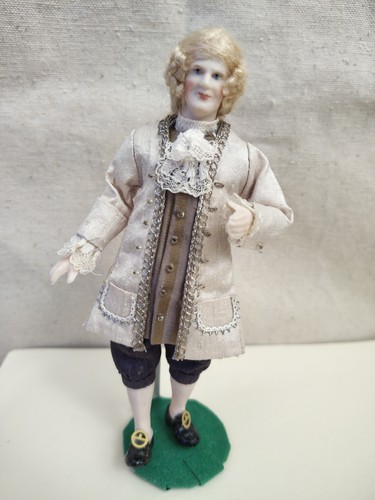 Porcelain miniature male - porcelain,