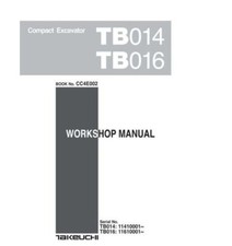 Takeuchi TB016 Excavator