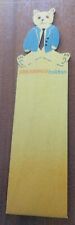 Shearings Holidays ? Yellow Wooden Bookmark EXCELLENT FRONT!! D52