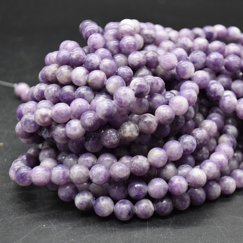 Pale purple lepidolite round - lepidolite,