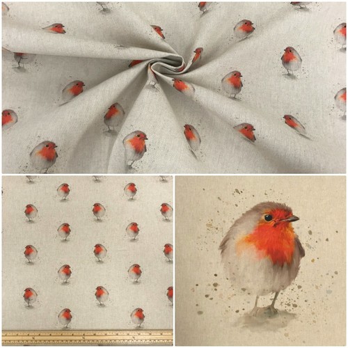 Robin linen look fabric - robin,